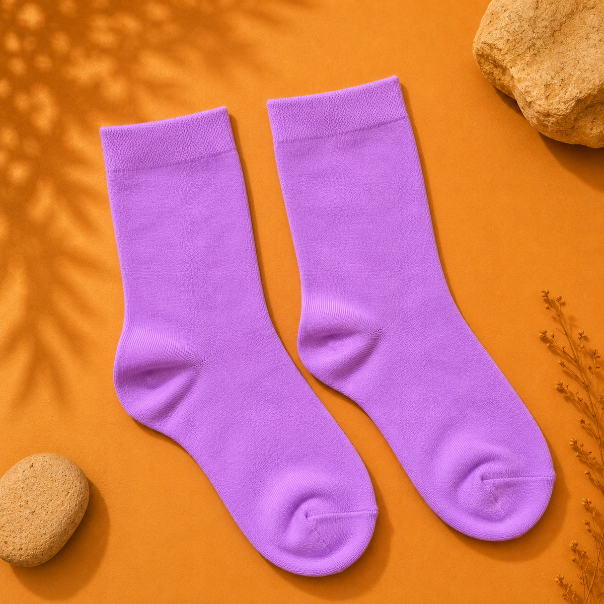 Calcetines Clásicos Lila | La Pilcha
