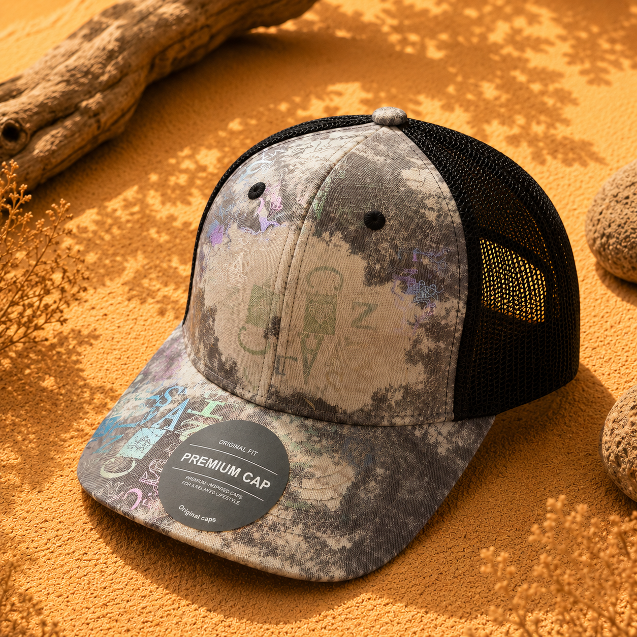 Jockey Trucker Urban Graffiti Gris | La Pilcha