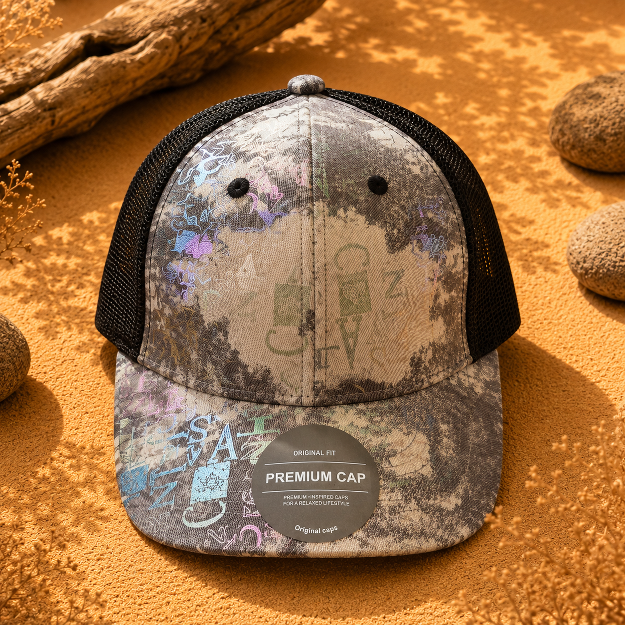 Jockey Trucker Urban Graffiti Gris | La Pilcha