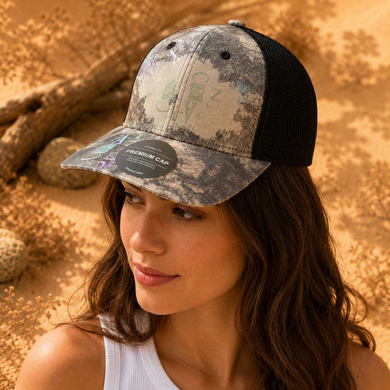 Jockey Trucker Urban Graffiti Gris | La Pilcha