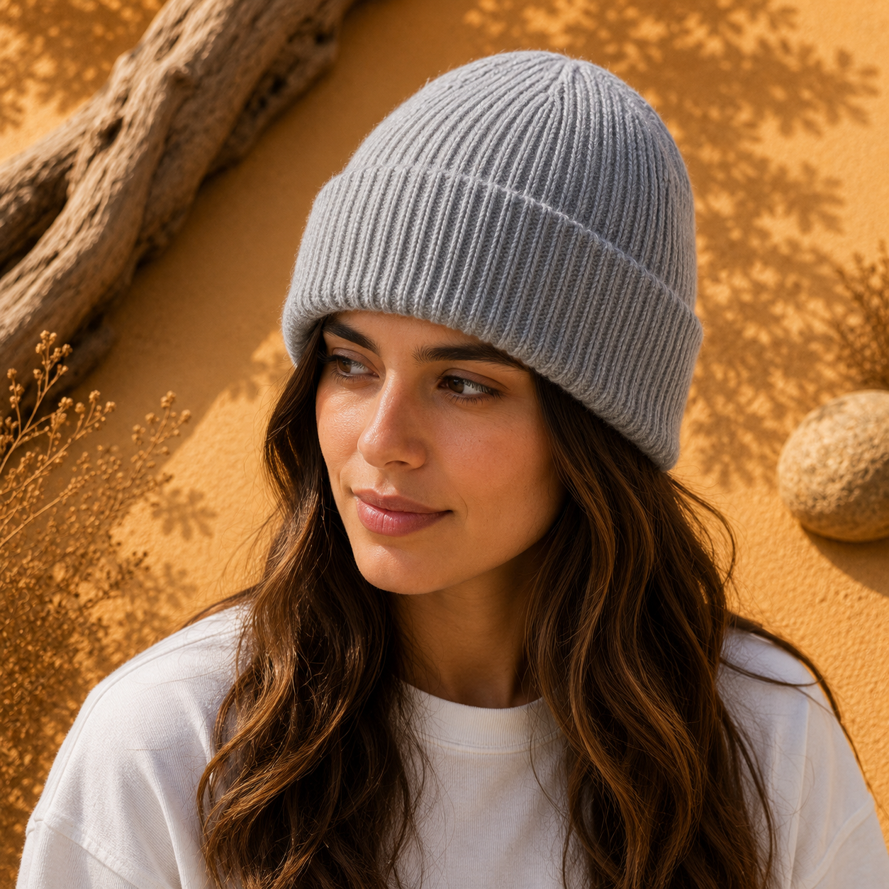 Gorro Beanie Gris Claro | La Pilcha