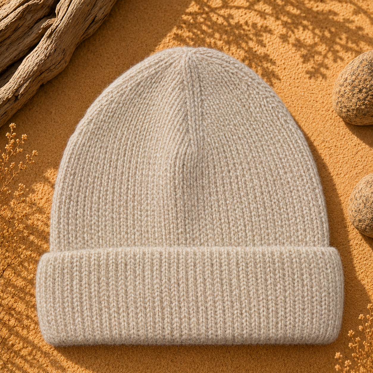 Gorro Beanie Beige Claro| La Pilcha
