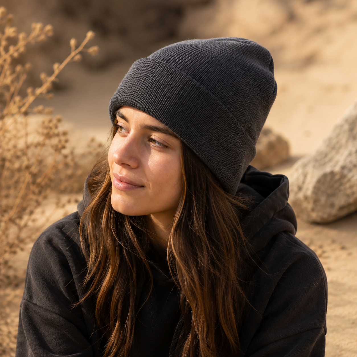 Gorro Beanie Grafito | La Pilcha