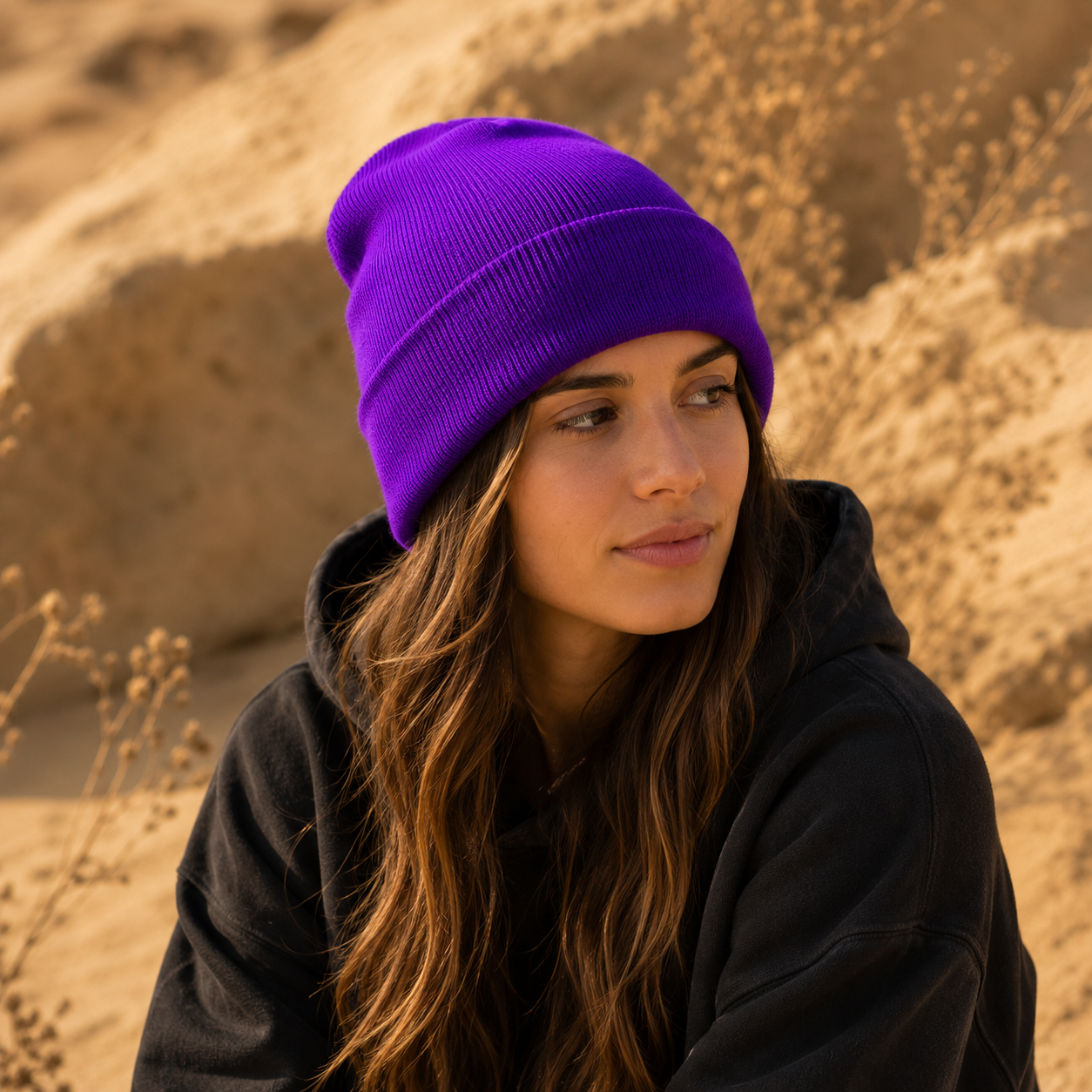 Gorro Beanie Morado | La Pilcha