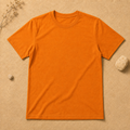 Polera Básica Naranja Manga Corta | La Pilcha