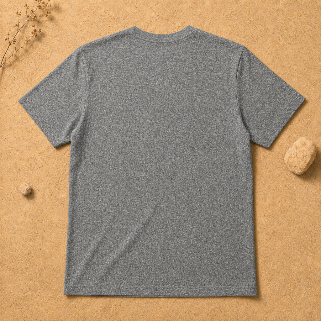 Polera Básica Gris Oscuro Manga Corta | La Pilcha