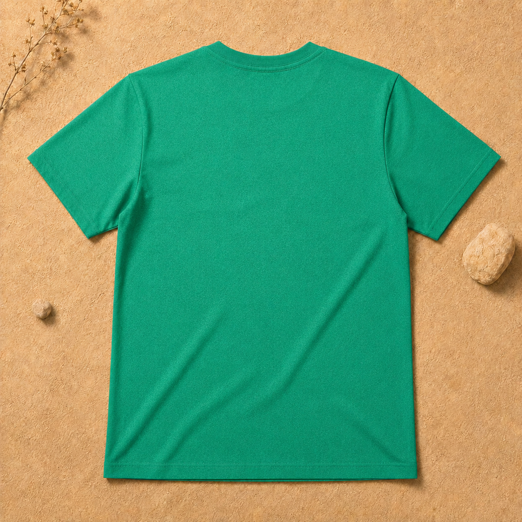 Polera Básica Verde Manga Corta | La Pilcha