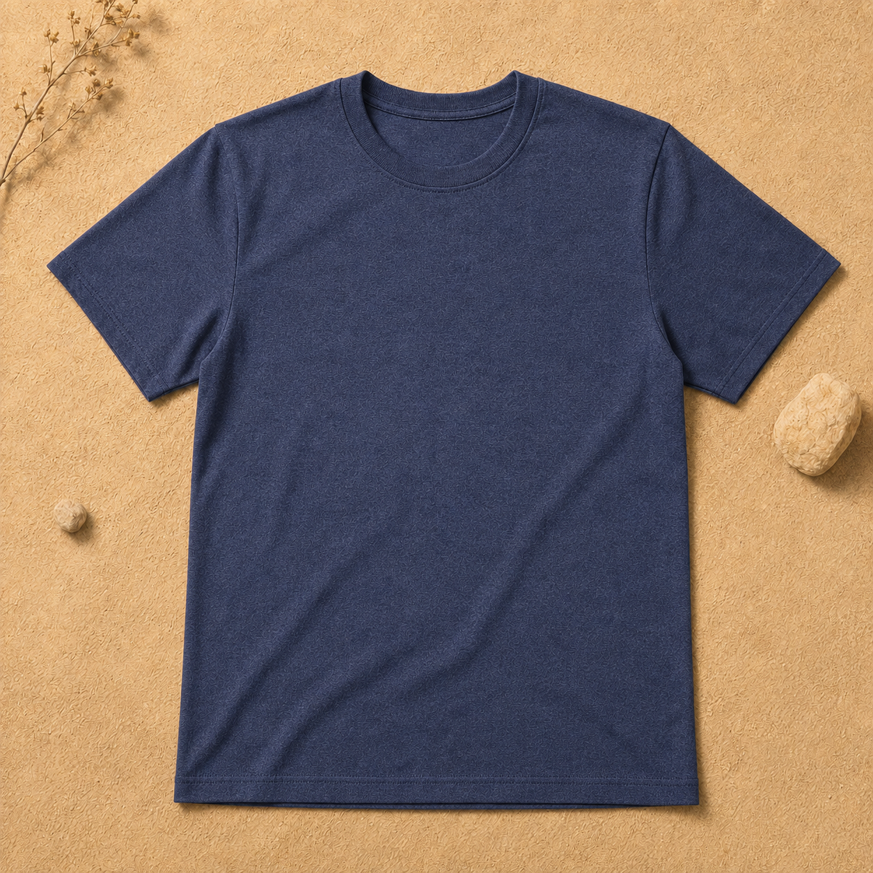 Polera Básica Azul Marino Manga Corta | La Pilcha