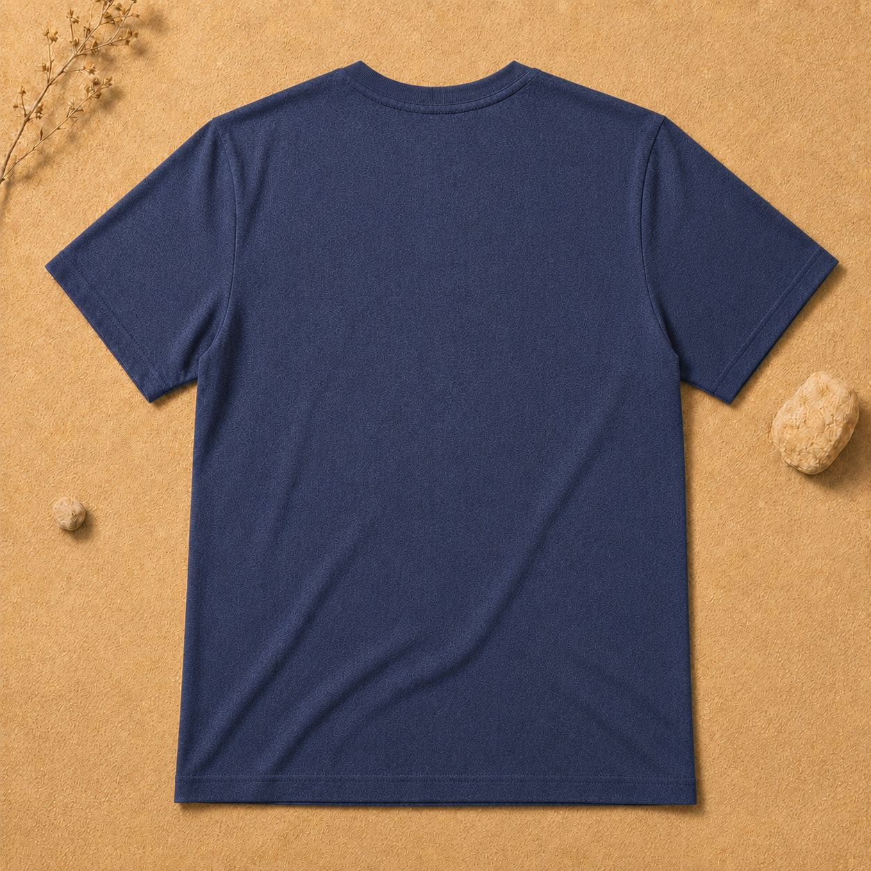 Polera Básica Azul Marino Manga Corta | La Pilcha