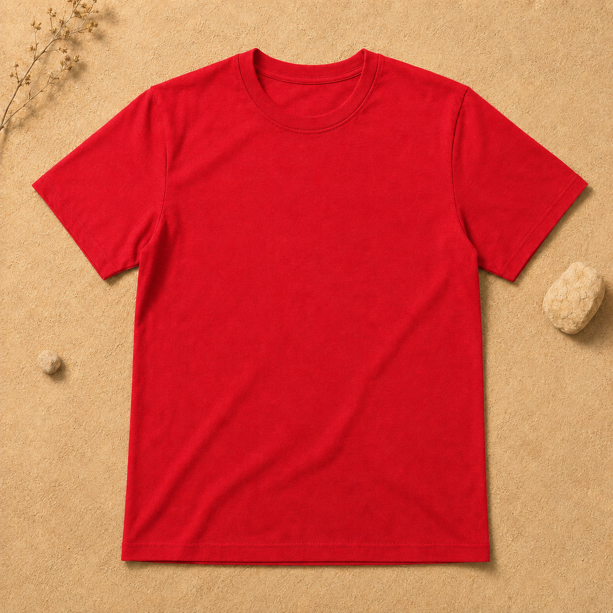 Polera Básica Rojo Manga Corta | La Pilcha