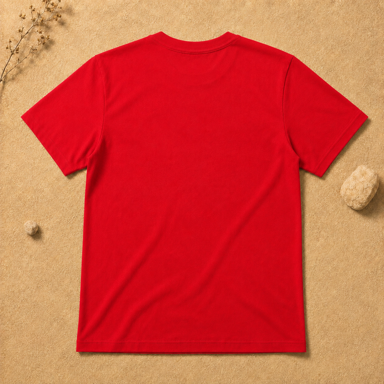 Polera Básica Rojo Manga Corta | La Pilcha