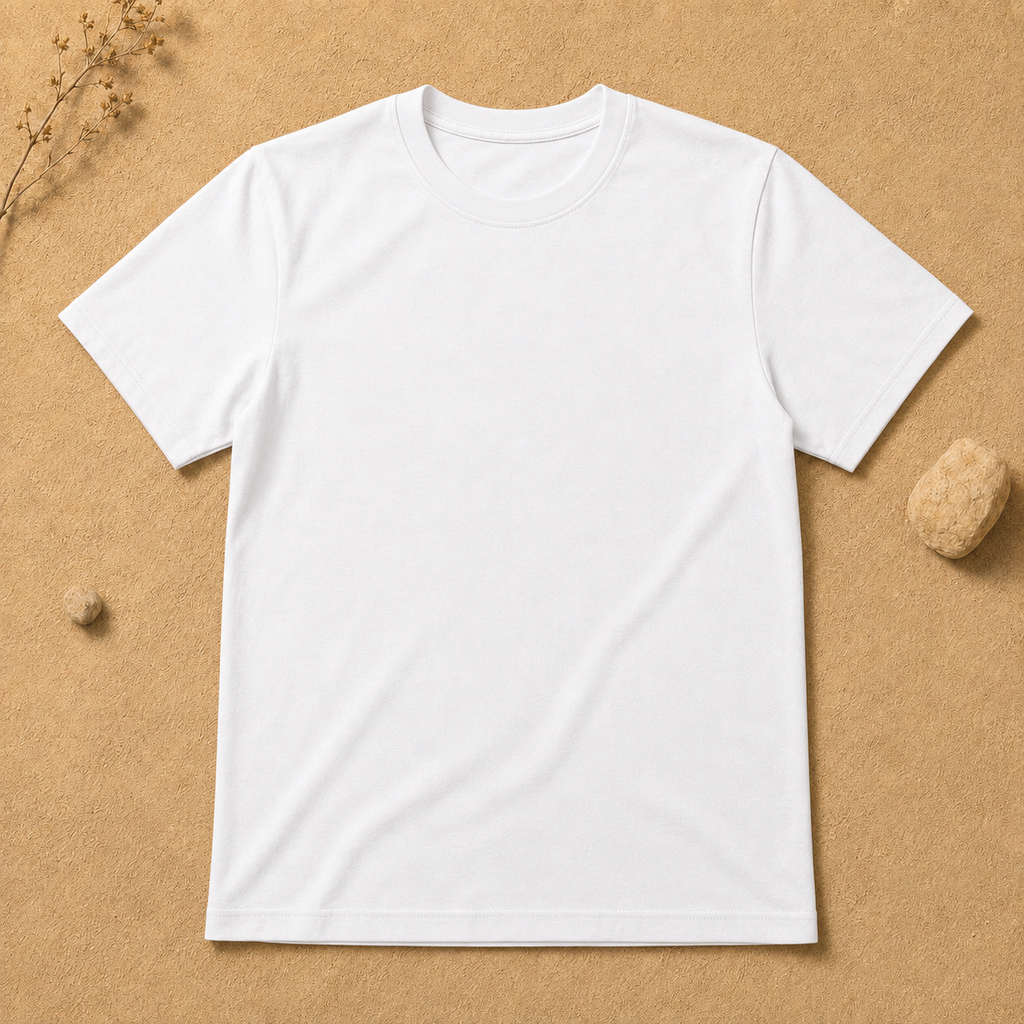 Polera Básica Blanca Manga Corta | La Pilcha