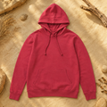 Polerón Unisex con Capucha Rojo Jaspeado | La Pilcha