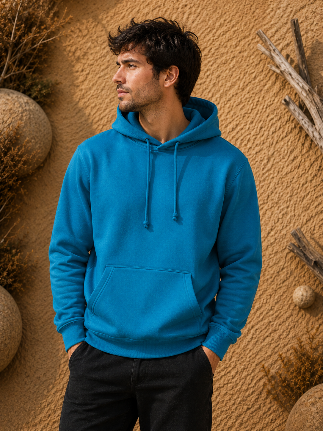 Polerón Unisex con Capucha Turquesa | La Pilcha
