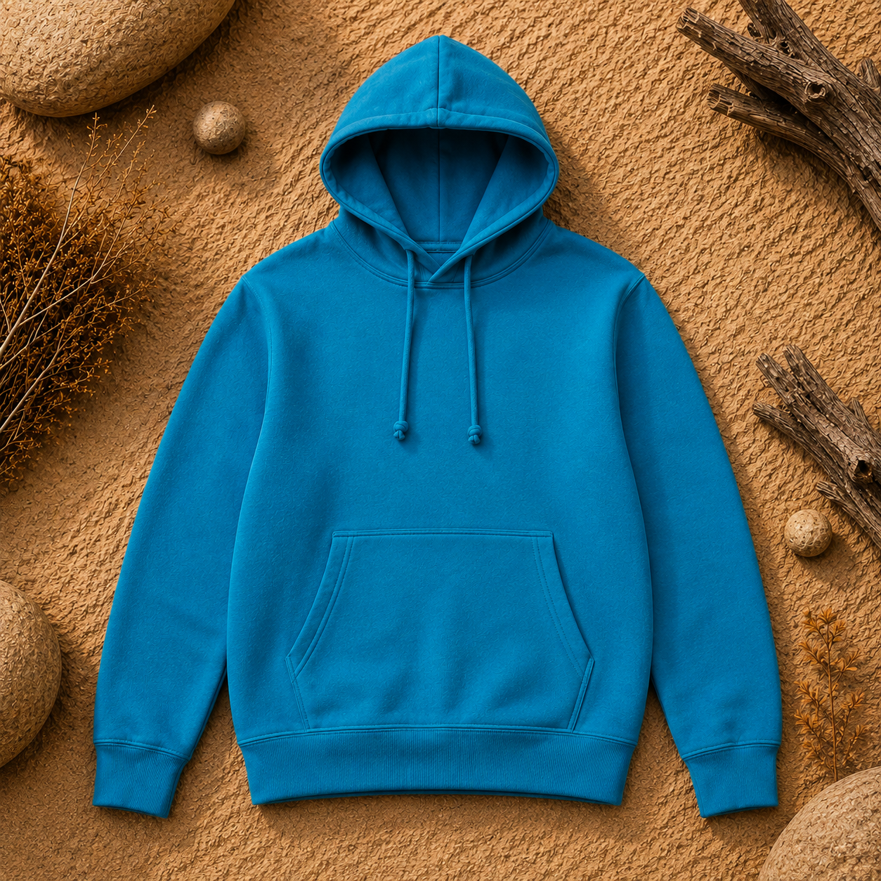 Polerón Unisex con Capucha Turquesa | La Pilcha