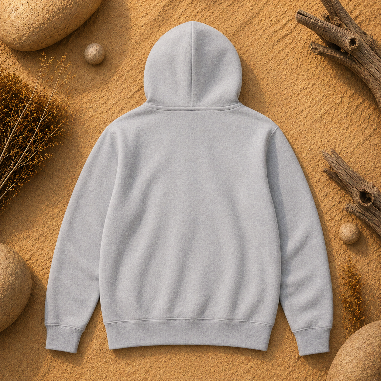 Polerón Unisex con Capucha Gris Claro| La Pilcha - XS