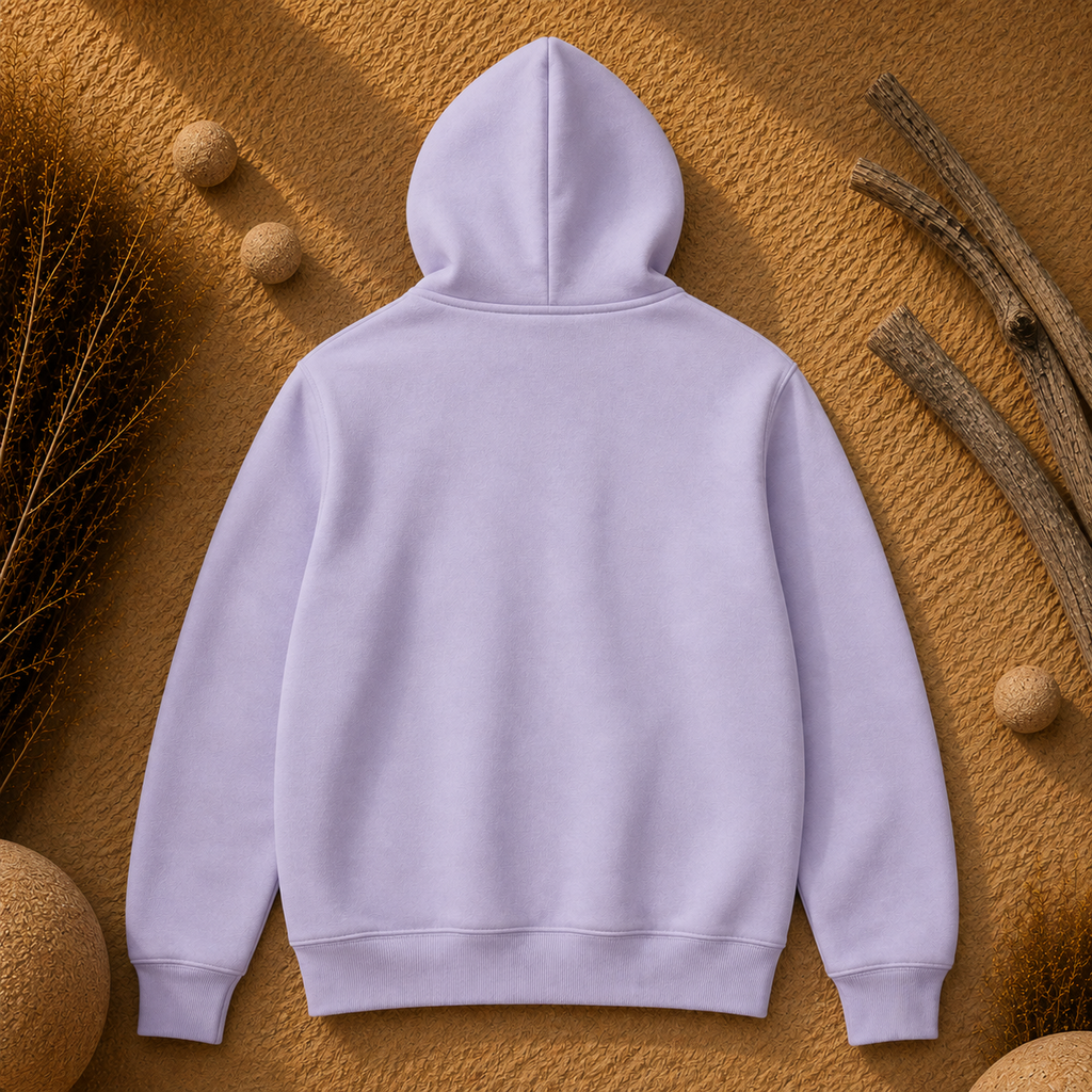 Polerón Unisex con Capucha Lila Claro|  La Pilcha