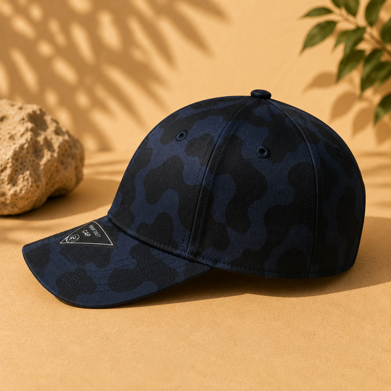 Jockey Gorra Camo Negro Azul | La Pilcha