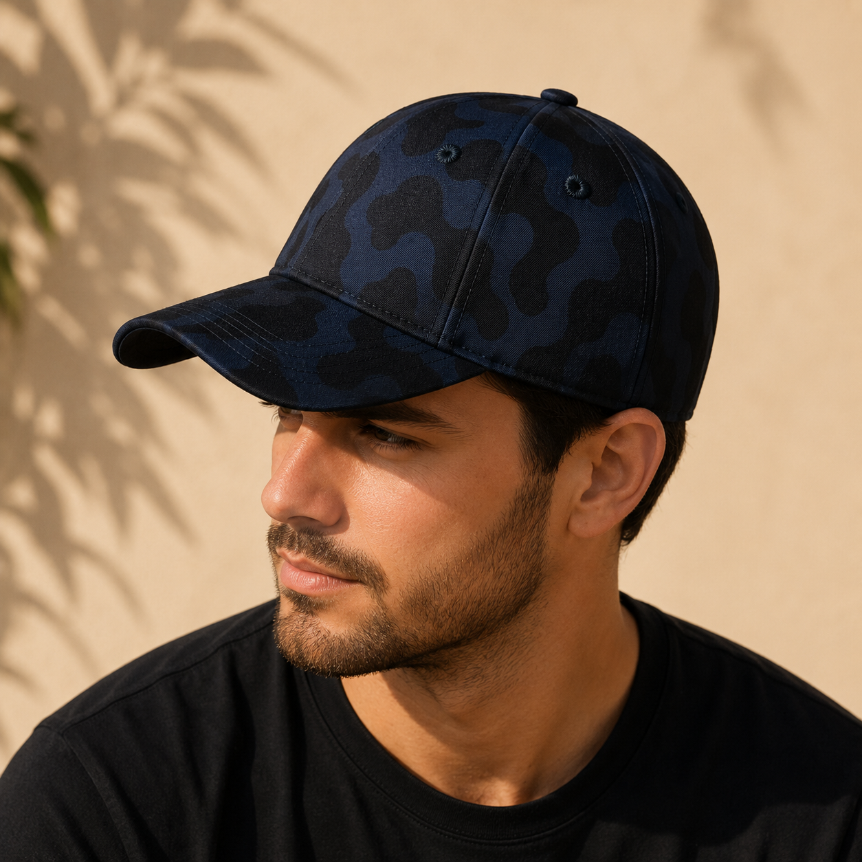 Jockey Gorra Camo Negro Azul | La Pilcha